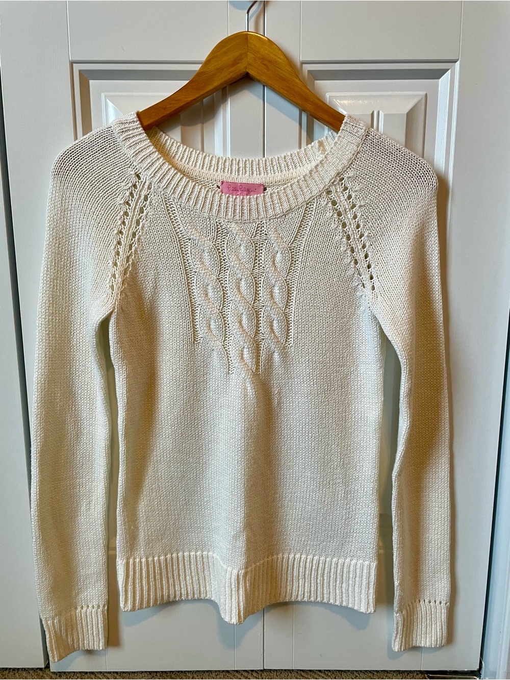 Lilly Pulitzer Women's Pullover Seana Resort Cable Knit Sweater, Size XS